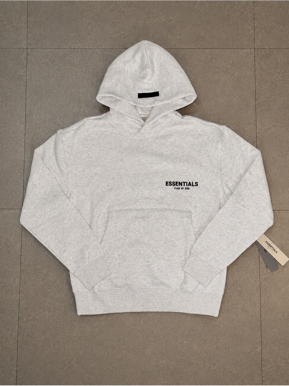 Essentials Light Heather Gray Pullover Hoodie